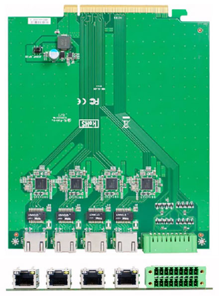 Jetway ADD-ON HM1-LAN4 (4x LAN, 1x GPIO) [for HM-1000]